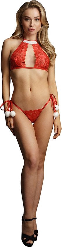 Snow Angel Lace Lingerie Set One Size