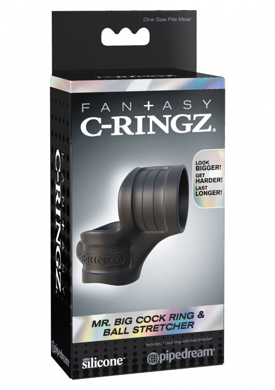 Mr. Big cock ring  en amp ball stretcher