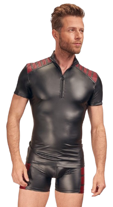 NEK Shirt Heren Rio Zwart/Rood