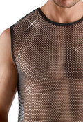 Svenjoyment Heren Sexy Sparkle Mesh Shirt