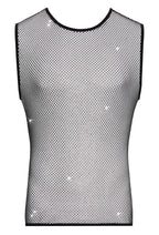 Svenjoyment Heren Sexy Sparkle Mesh Shirt