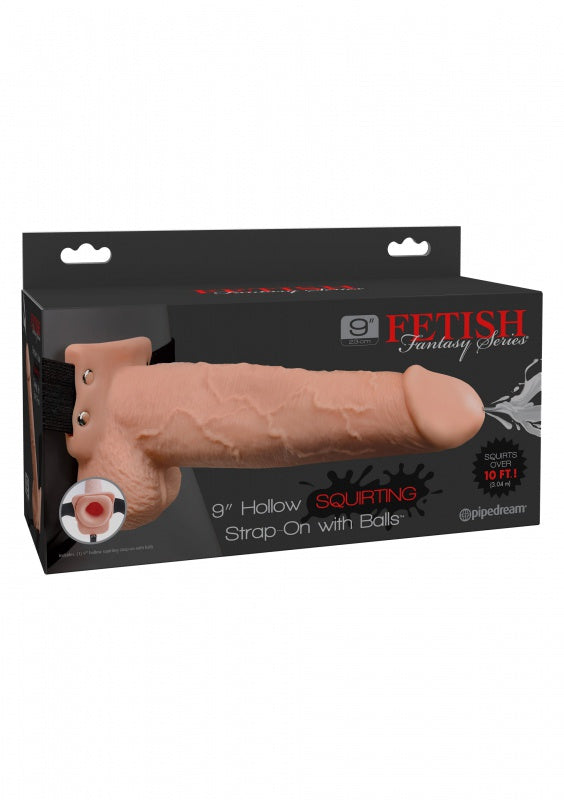9 inch Hollow Squirting Strap On