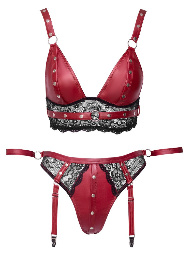 BH set met string Bondage Contelli Rood