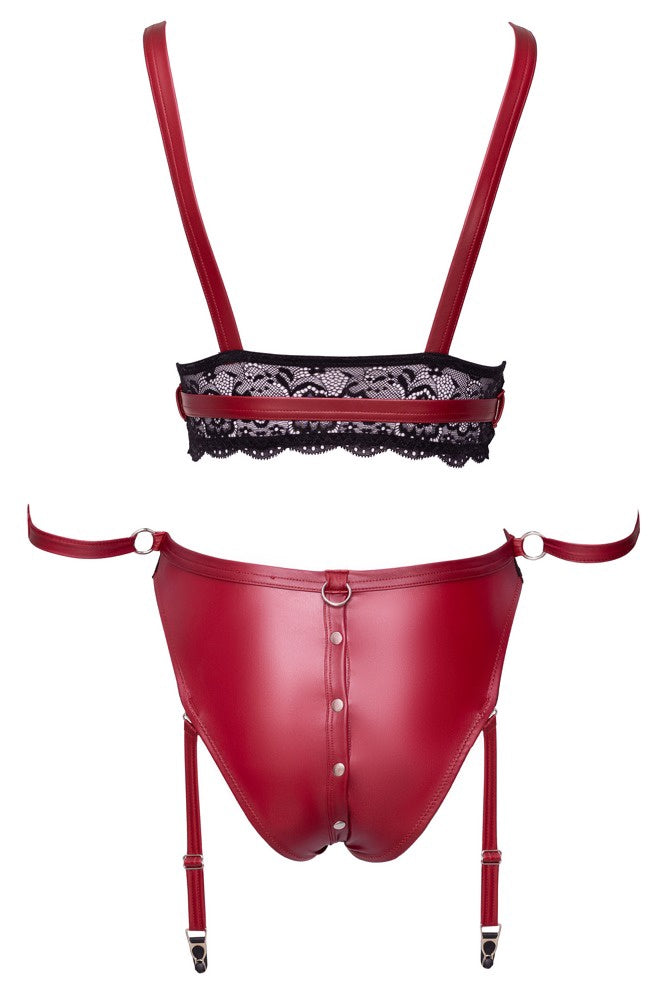 BH set met string Bondage Contelli Rood