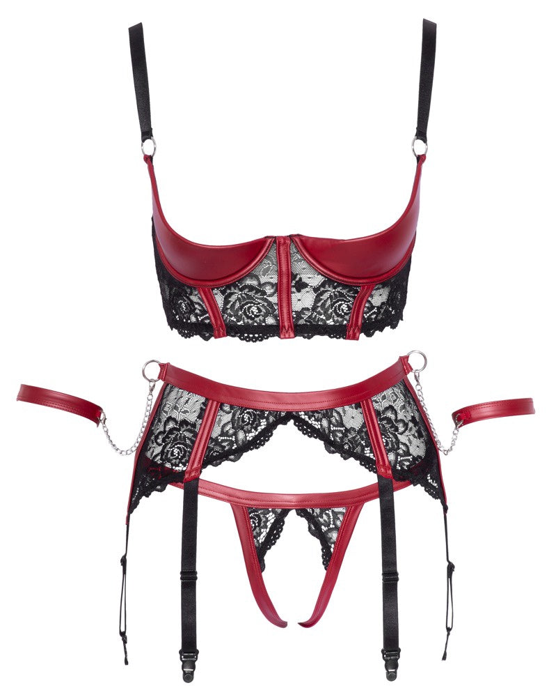Shelf Bra Set Open Cottelli