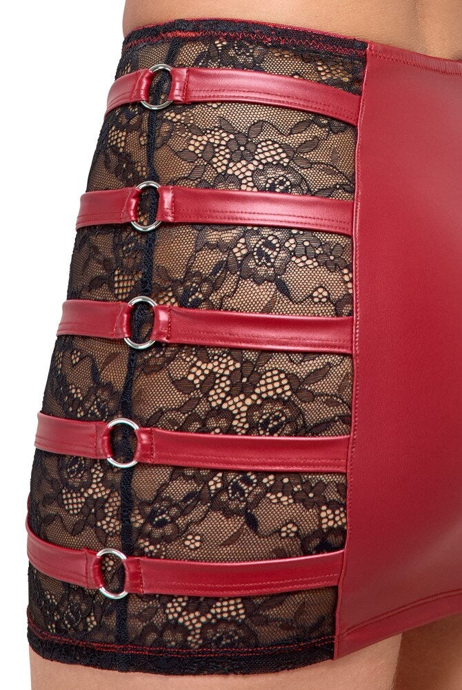 Cotelli Party Wetlook Set Rood
