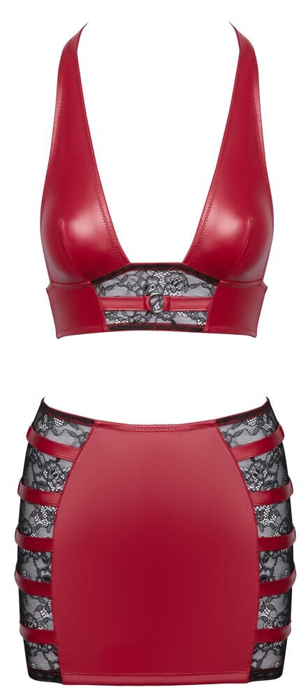 Cotelli Party Wetlook Set Rood