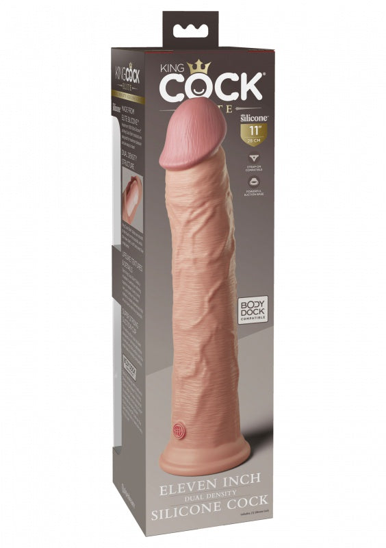 11" 2Density Silicone Cock