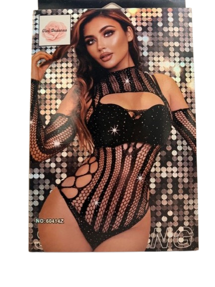 Vivi Dessous Body Met cut-out & Strass