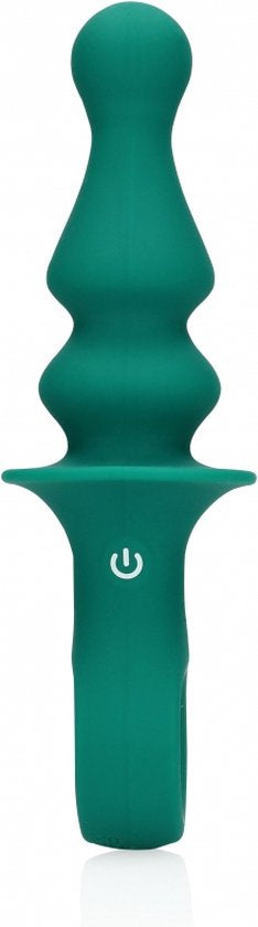 Pionvormige anale vibrator pauw pluim