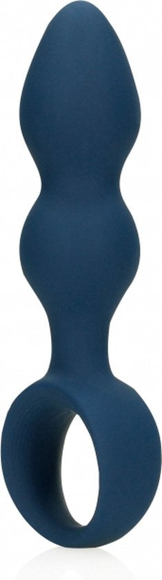 Teardrop Shaped Anal Plug  Medium  Baltic Blue