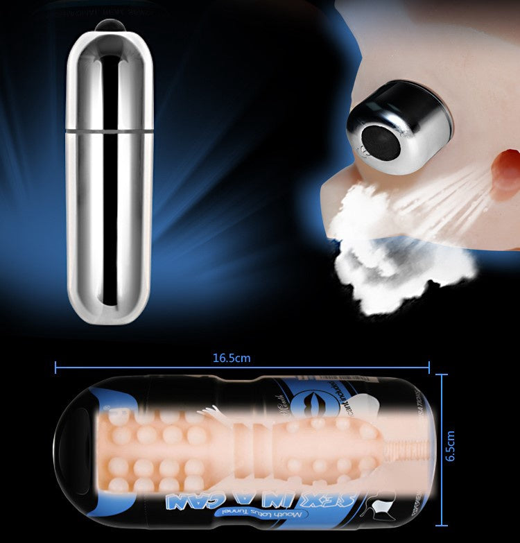 MASTURBATOR SEX IN A CAN Vibratie Blauw