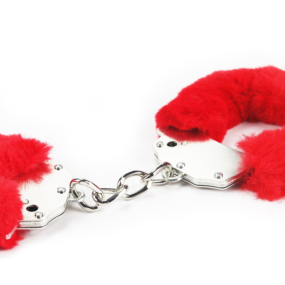 Lovetoy Handboeien Fluffy Rood