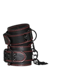 Lovetoy Bondage Enkelboeien - Zwart met Rood