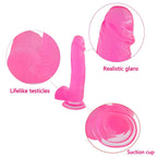 DILDO 8" JELLY NOPPEN