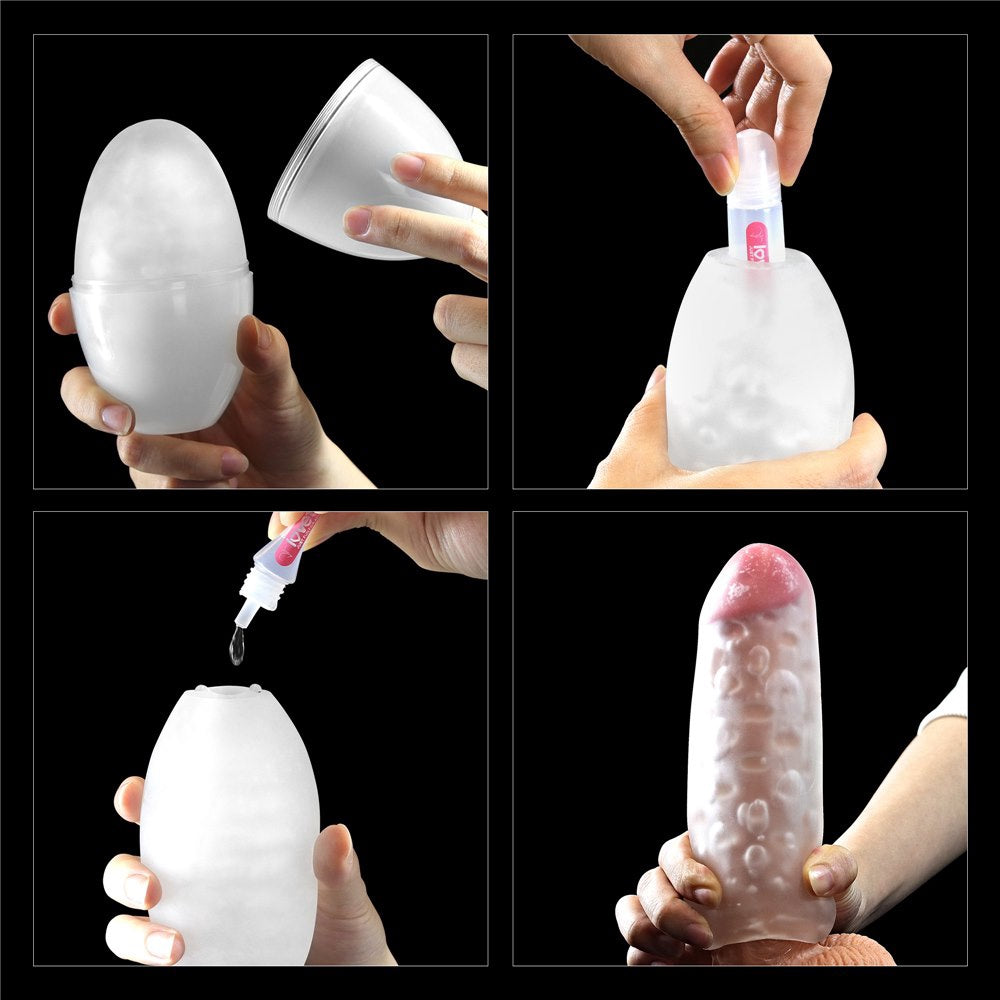 LoveToy Giant Egg Masturbator Blauw