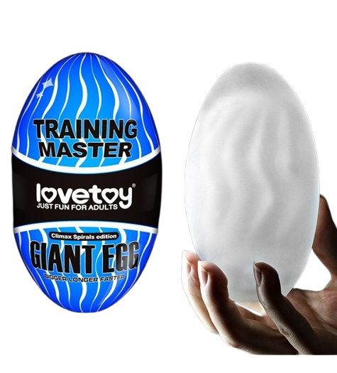 LoveToy Giant Egg Masturbator Blauw