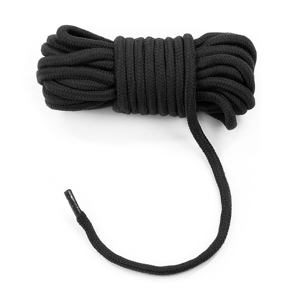 FETISH BONDAGE TOUW 10M ZWART
