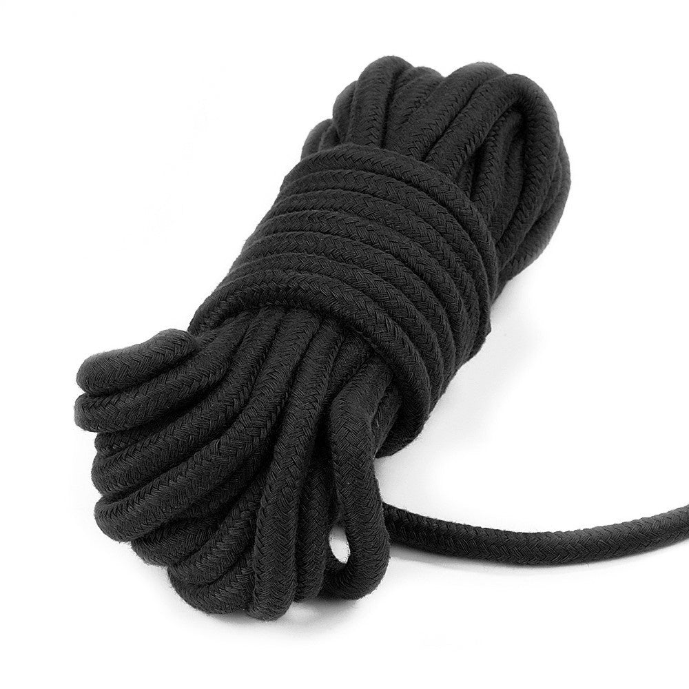FETISH BONDAGE TOUW 10M ZWART