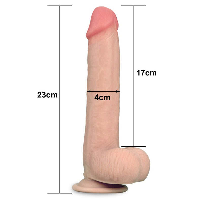 9" GLIJDENDE HUID DUAL LAYER DONG