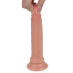 7'' DUBBEL GELAAGDE PLATINUM SILICONEN COCK