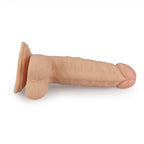 Lovetoy Sliding-Skin - tweelagige dildo - 18cm (natuurlijk)
