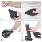 11'' SPUITENDE DILDO BLACK