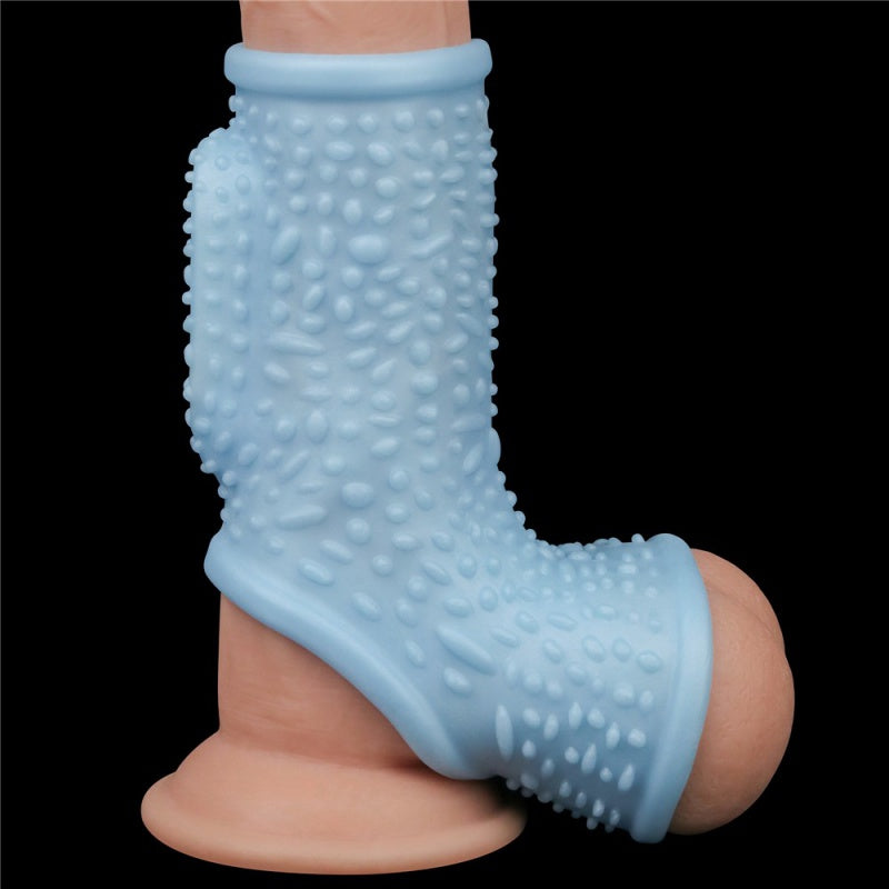 VIBRERENDE DRIP RIDDERSRING MET SCROTUM SLEE