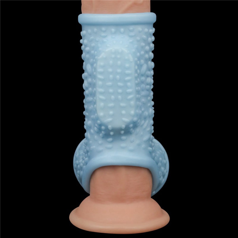 VIBRERENDE DRIP RIDDERSRING MET SCROTUM SLEE