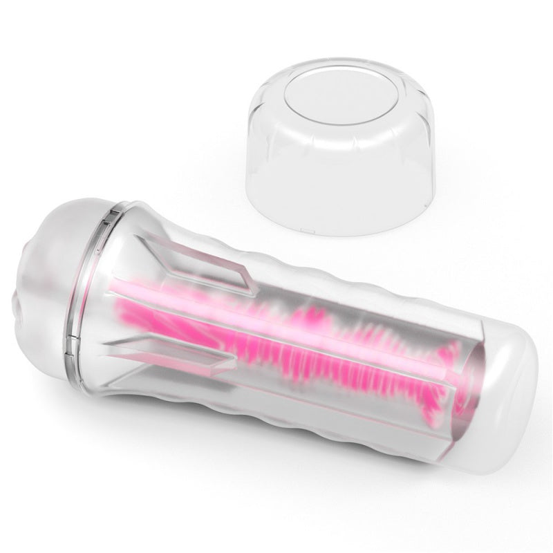 MASTURBATOR 8.5" LUMINO MASTURBATOR PINK GLOW