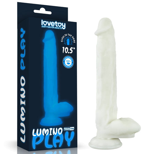 10.5'' LUMINO PLAY SILICONE DILDO GLOW DARK