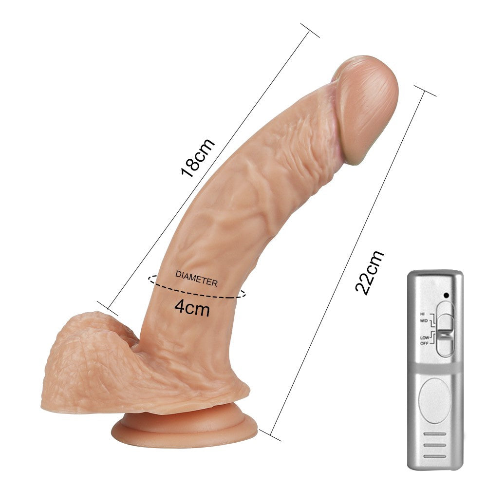 8.5" ECHTE EXTREME VIBRERENDE DILDO VIBRATOR