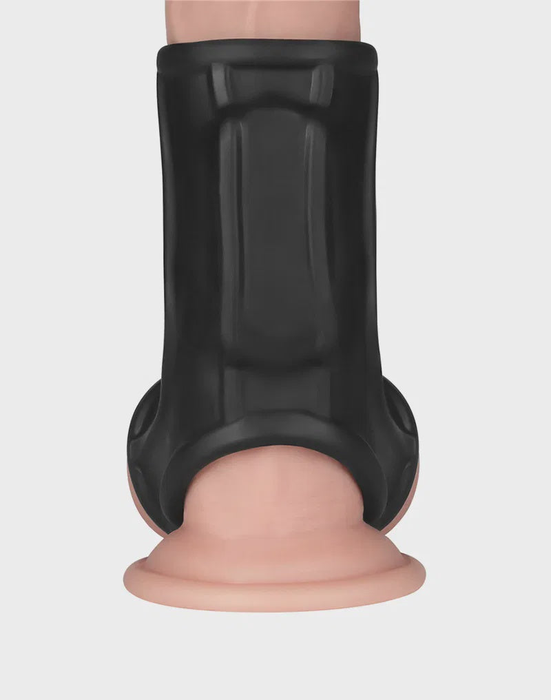LoveToy  Ridge Knights Ring  Vibrerende Penis en Scrotum Sleeve (Ø 2,8 cm)