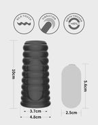 LoveToy  Ridge Knights Ring  Vibrerende Penis en Scrotum Sleeve (Ø 2,8 cm)