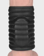 LoveToy Wave Knights Ring  Vibrerende Penis Sleeve (Ø 3,7 cm) Zwart
