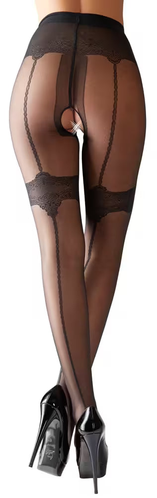 Cottelli Openkruis-panty Jarratelbanden