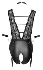 Open Bondage Jarretel Body met Boeien
