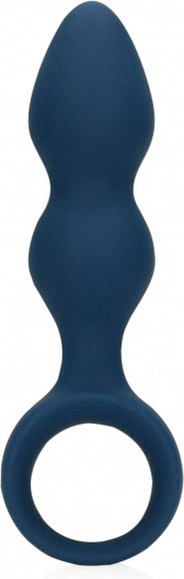 Teardrop Shaped Anal Plug  Medium  Baltic Blue