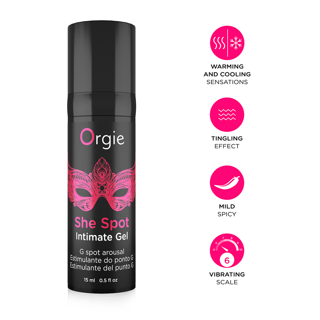 SHE SPOT STIMULERENDE GEL G-SPOT OPWINDING15ML