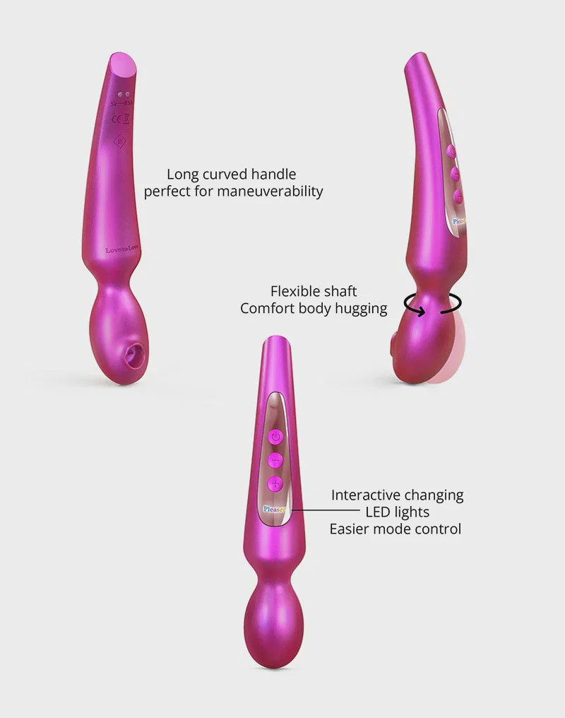 Love to Love - Pleaser - Wandvibrator - Iridescent Berry