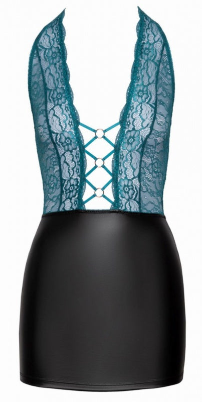 Jurk - Zwart  en amp Groenblauw