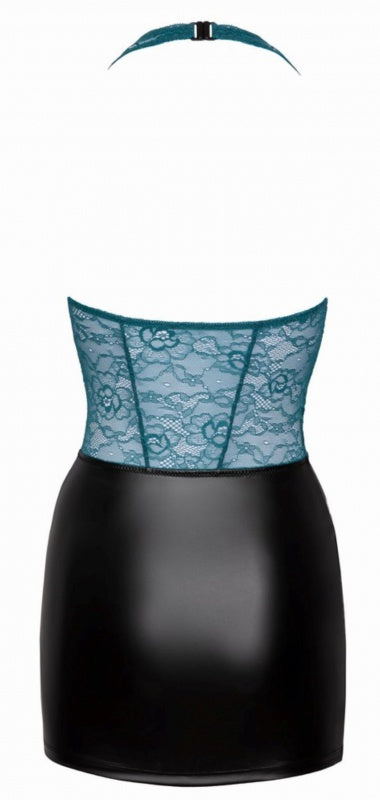 Jurk - Zwart  en amp Groenblauw