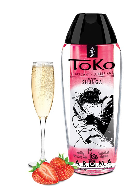 TOKO AROMA GLIJMIDDEL CHAMPAGNE STAWBER