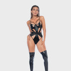 Bodysuit - Wet Look Black
