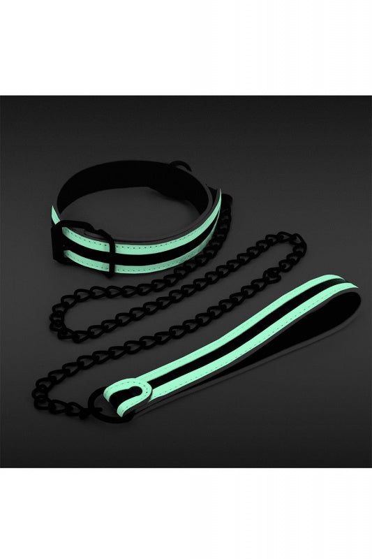 GLO BONDAGE KRAAG EN RIEM GLOW