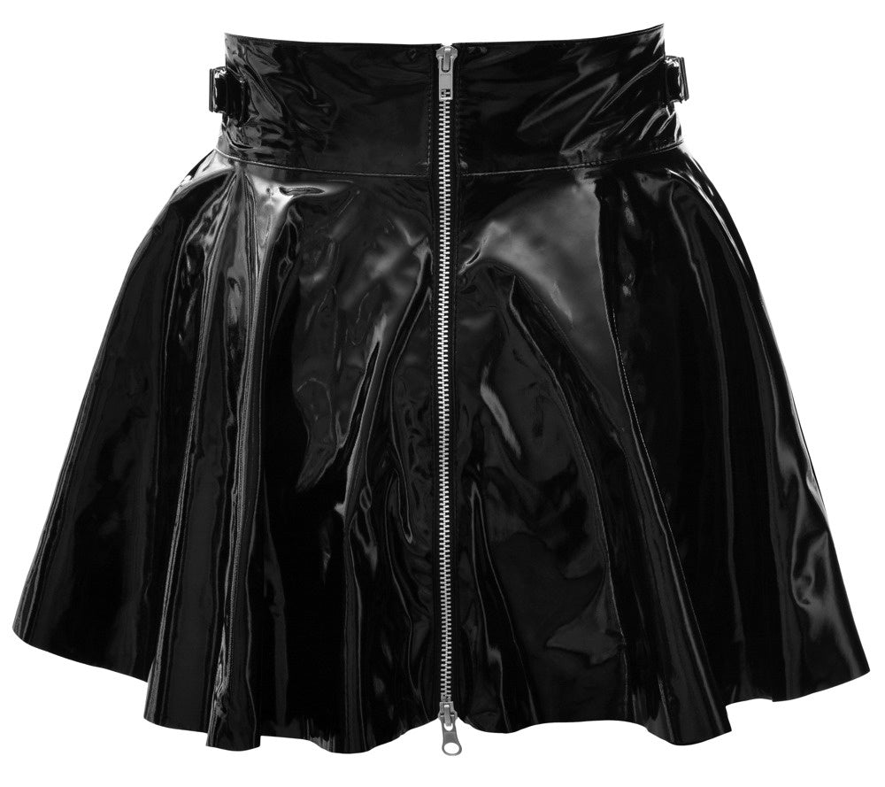 Minirok in zwart lak van Black Level