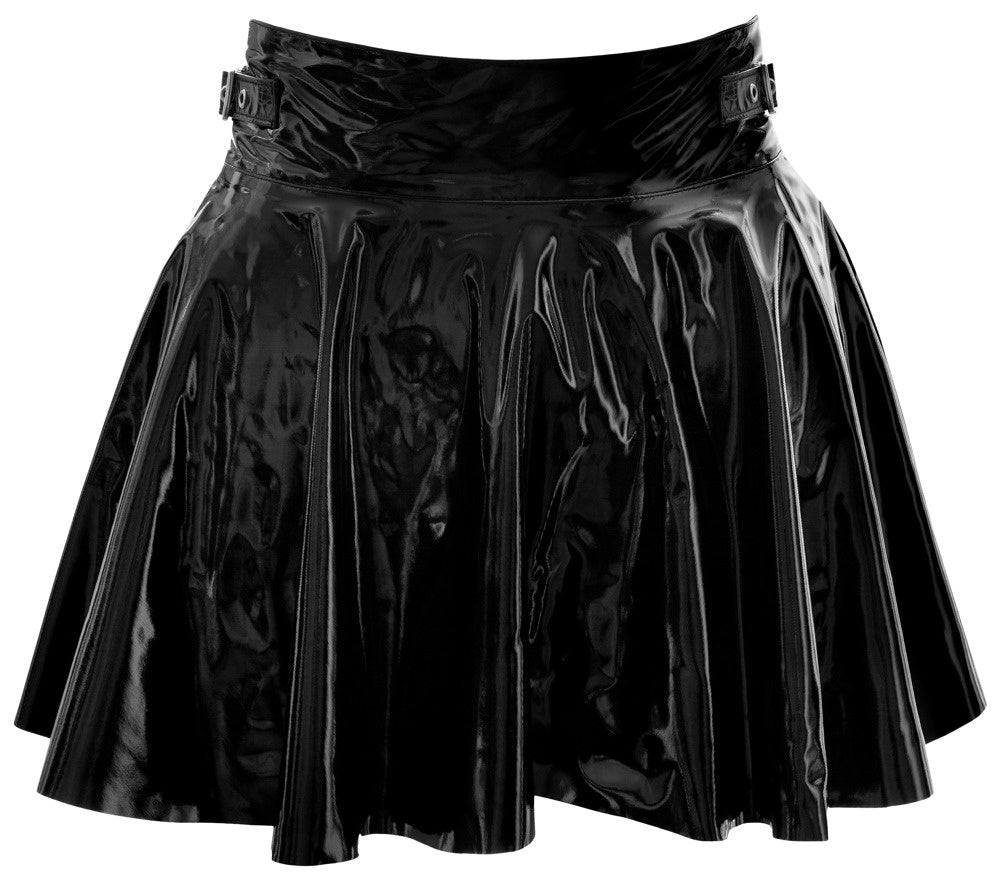 Minirok in zwart lak van Black Level