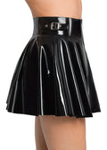 Minirok in zwart lak van Black Level