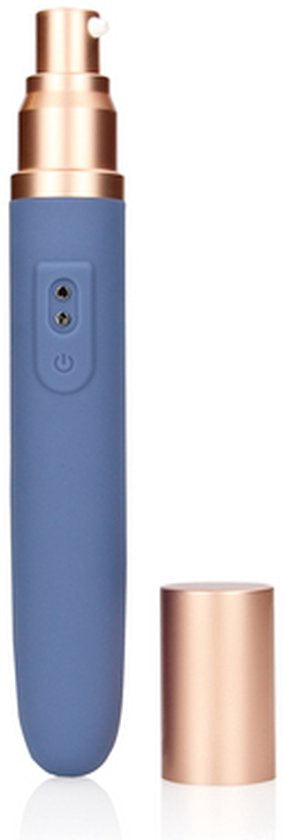 Reis vibrator met glijmiddel compartiment en pomp