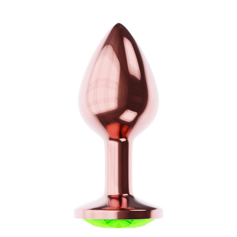 Butt Plug Diamond Emerald Shine S Green Goud